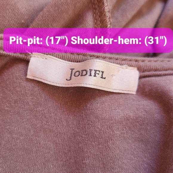 Tunic w Layered Lace Hem by JODIFUL Size Medium - Picture 5 of 7